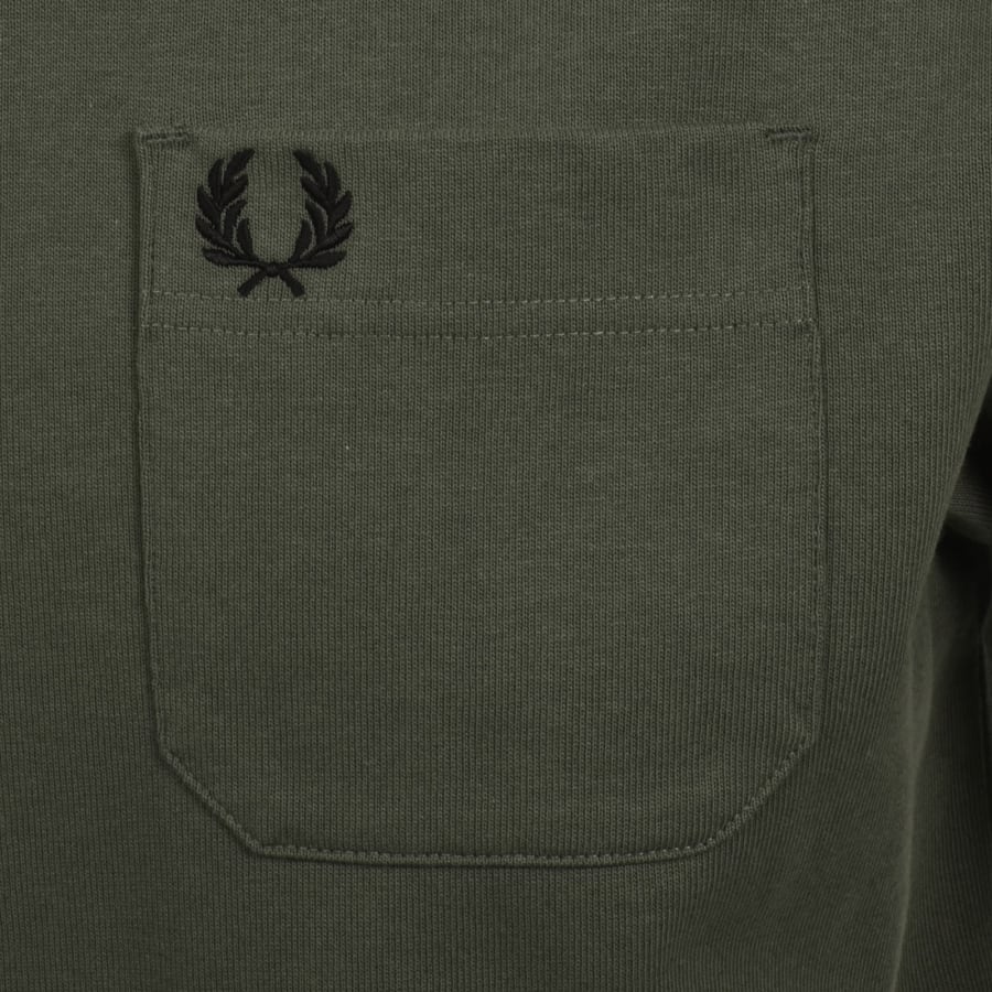 Image number 3 for Fred Perry Relaxed T Shirt Green