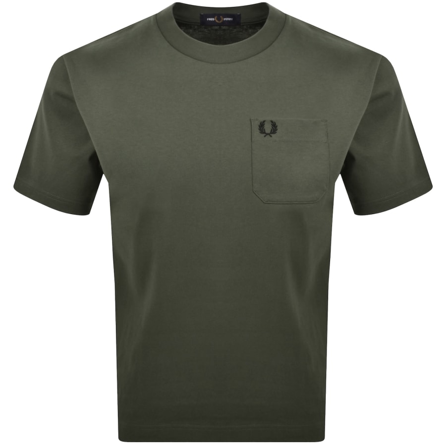 Image number 1 for Fred Perry Relaxed T Shirt Green