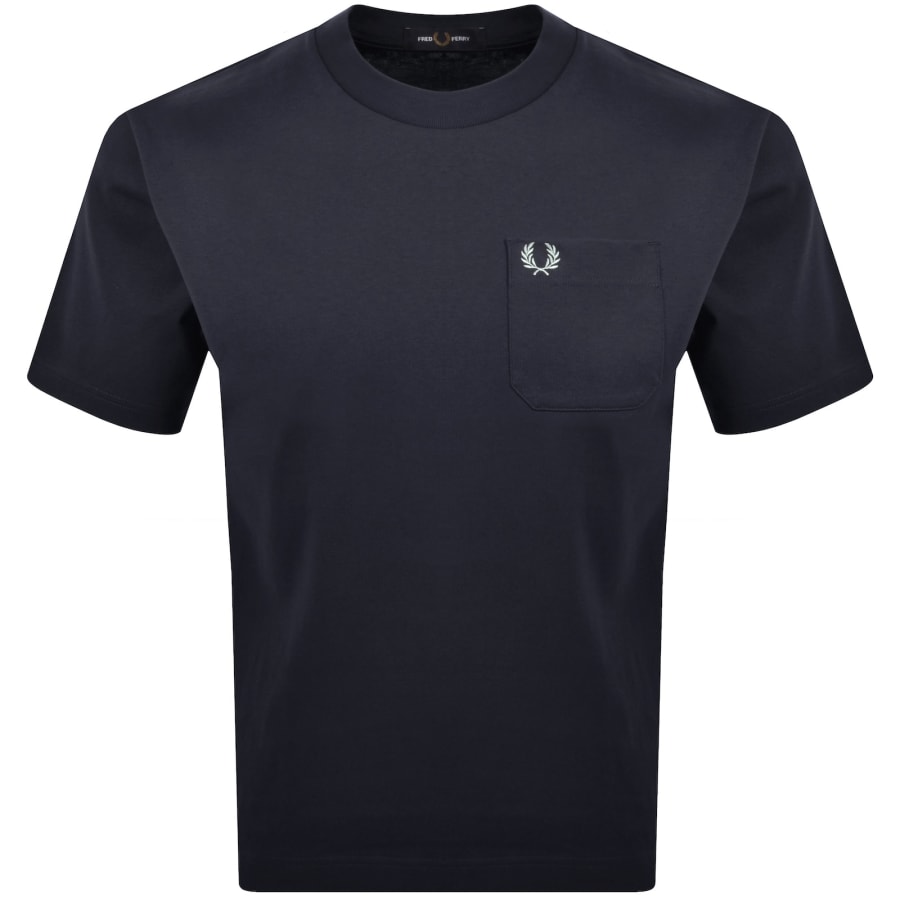 Image number 1 for Fred Perry Relaxed T Shirt Navy