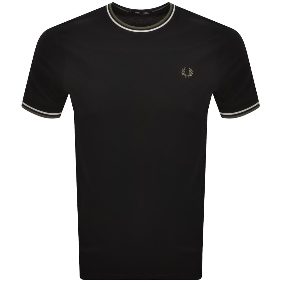 Image number 1 for Fred Perry Twin Tipped T Shirt Black