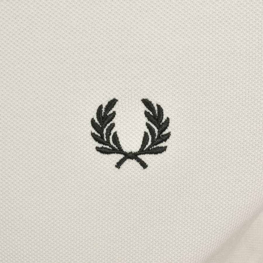 Image number 3 for Fred Perry Twin Tipped Polo T Shirt Cream