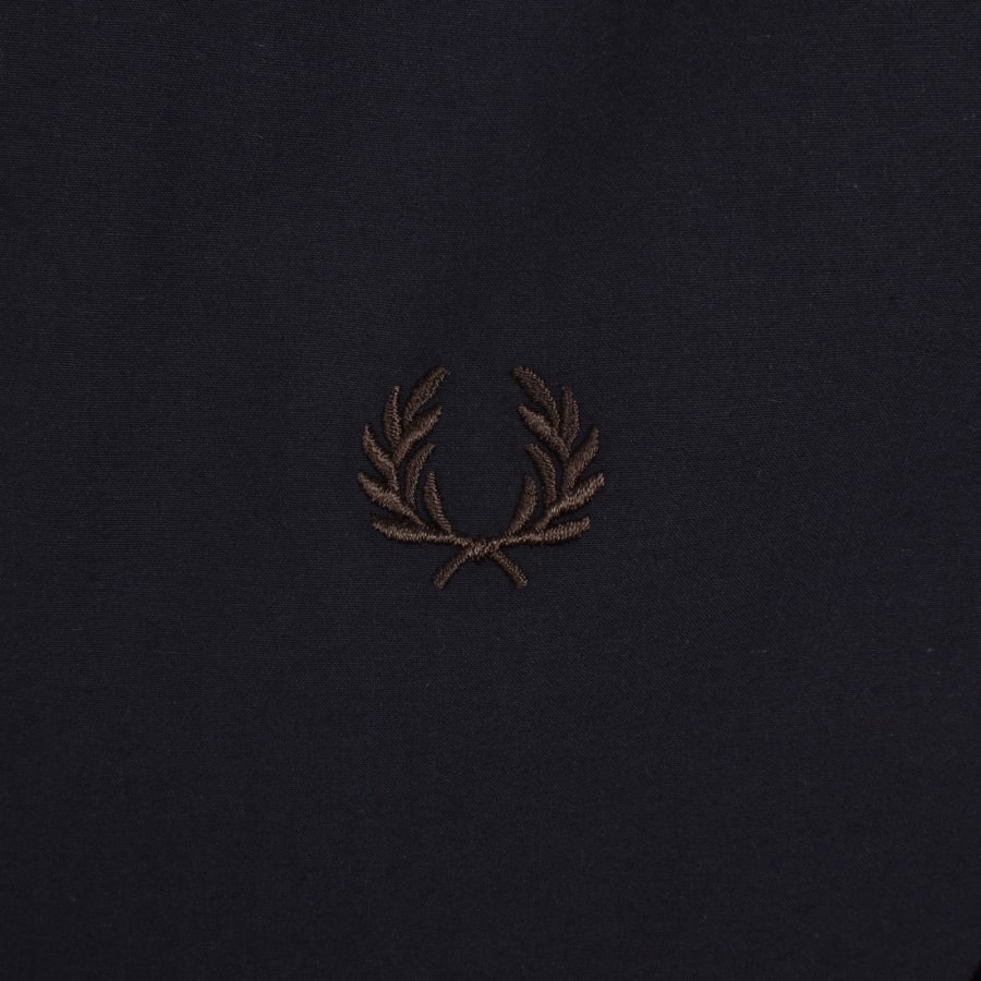 Image number 3 for Fred Perry Poplin Overshirt Navy