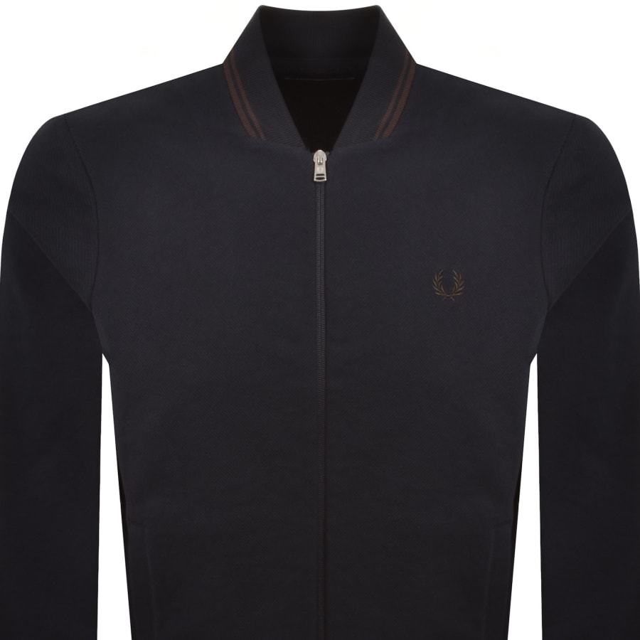Image number 2 for Fred Perry Bomber Jacket Navy