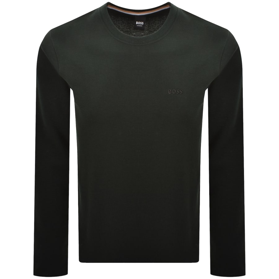 Image number 1 for BOSS Waffle T Shirt Green