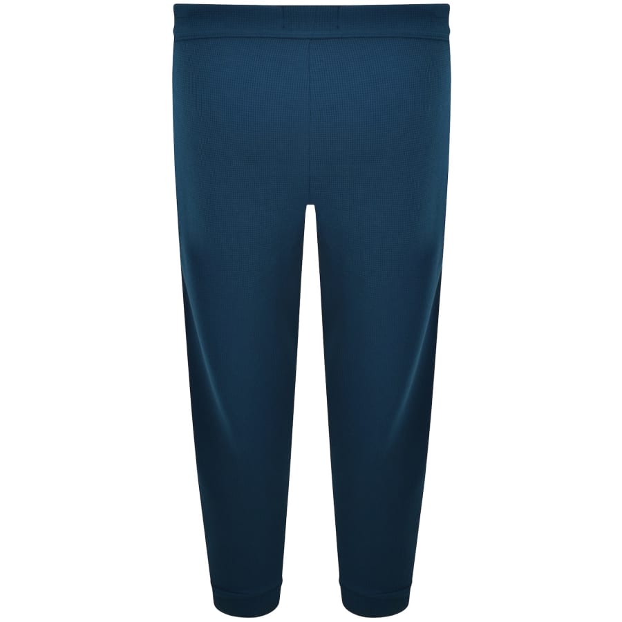 Image number 3 for BOSS Waffle Cuff Joggers Blue