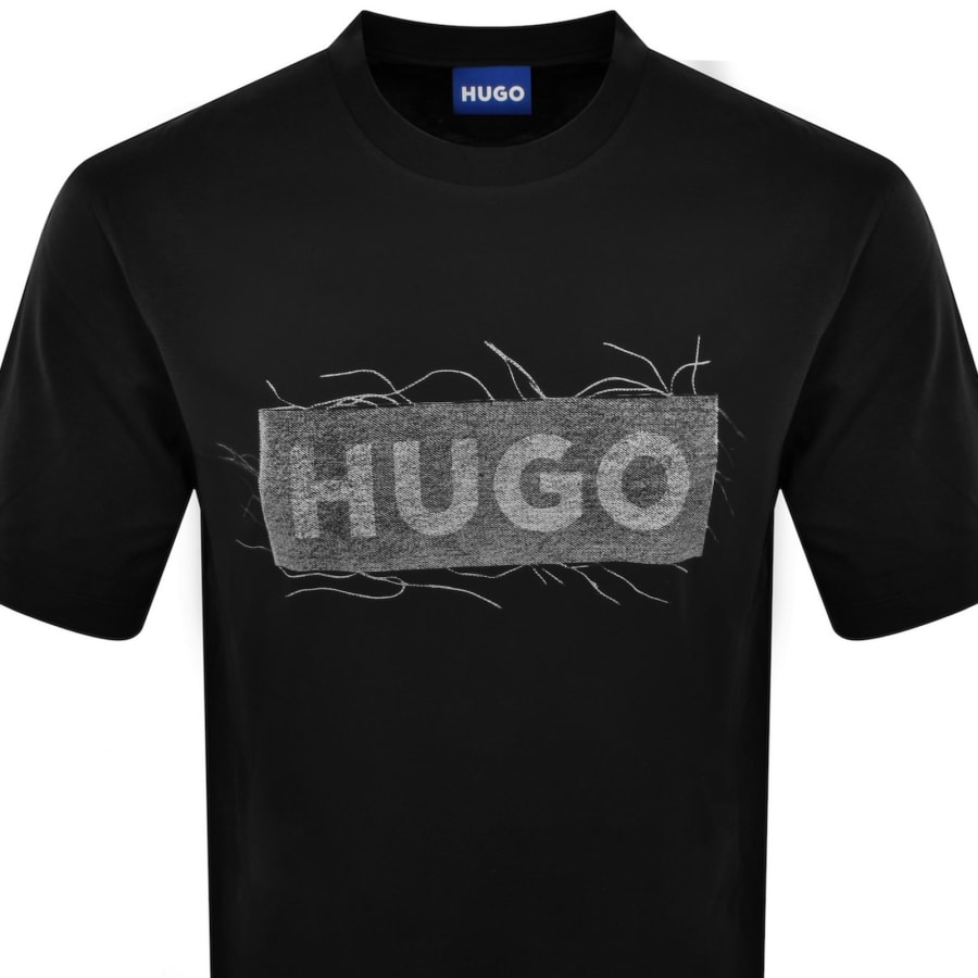 Image number 2 for HUGO Blue Naxter T Shirt Black