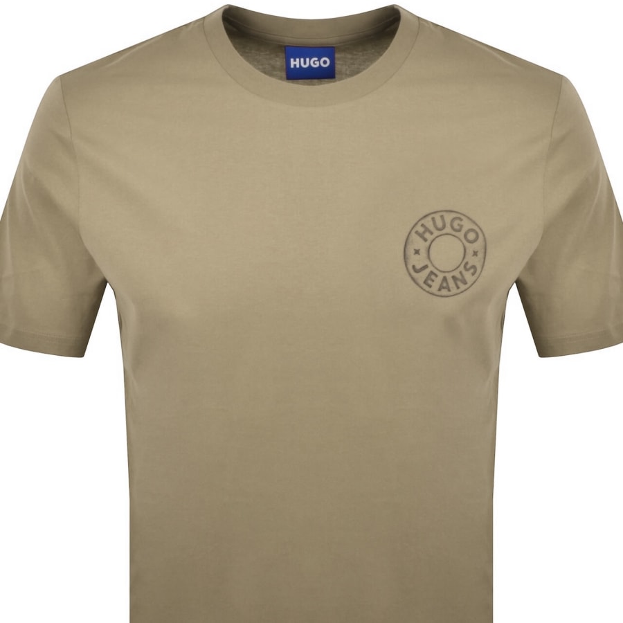 Image number 2 for HUGO Blue Nemodo T Shirt Brown