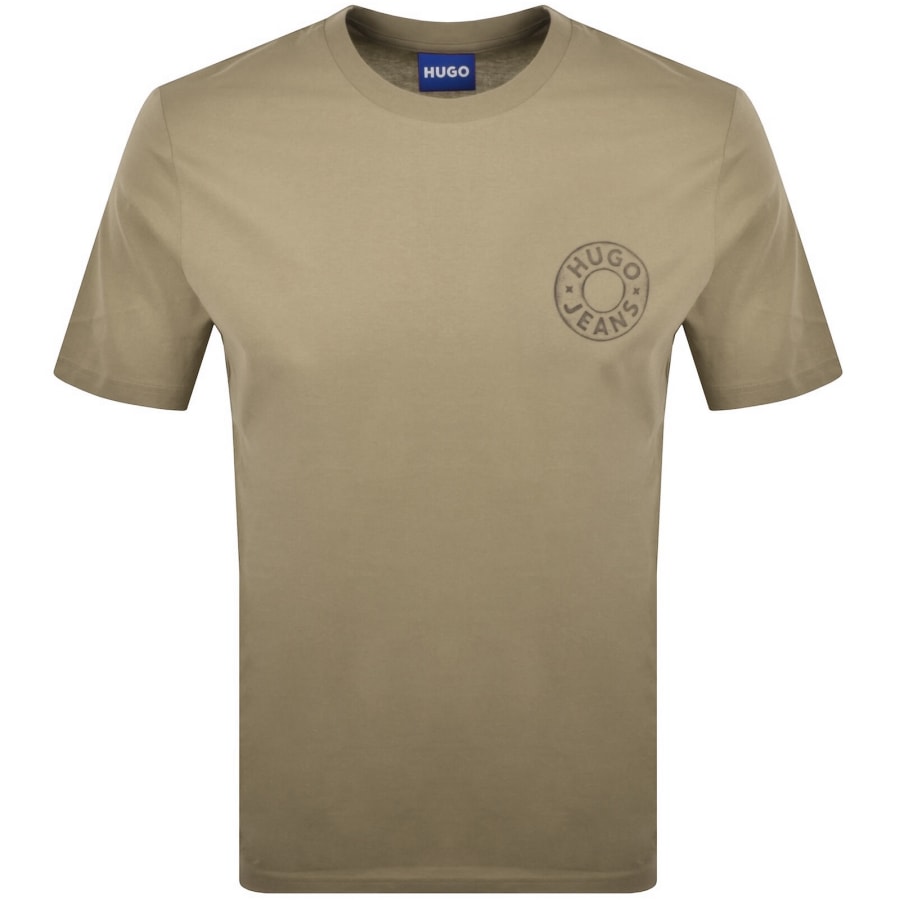 Image number 1 for HUGO Blue Nemodo T Shirt Brown