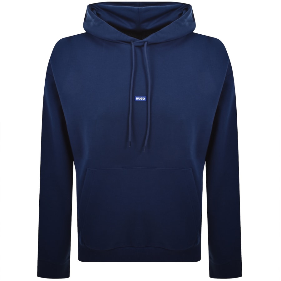 Image number 1 for HUGO Blue Nalonso Hoodie Navy