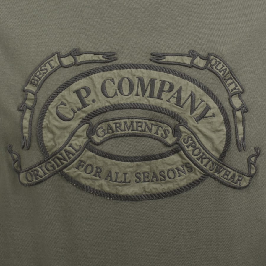 Image number 3 for CP Company Logo T Shirt Grey