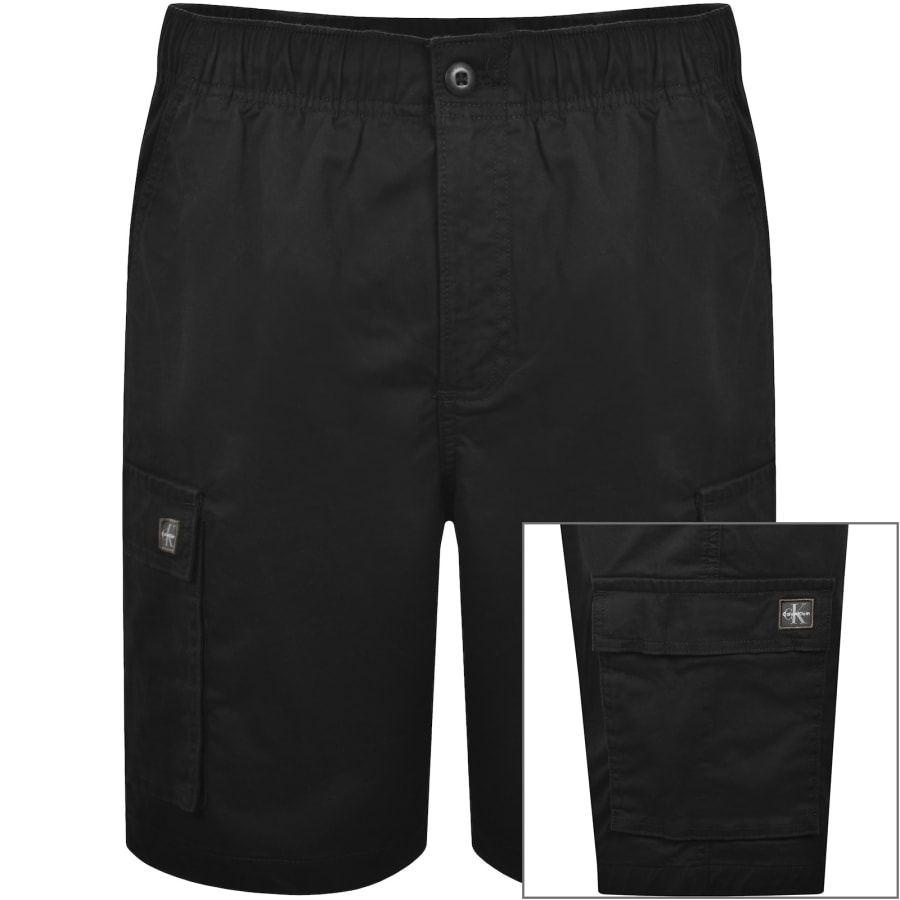 Image number 1 for Calvin Klein Jeans Cargo Shorts Black