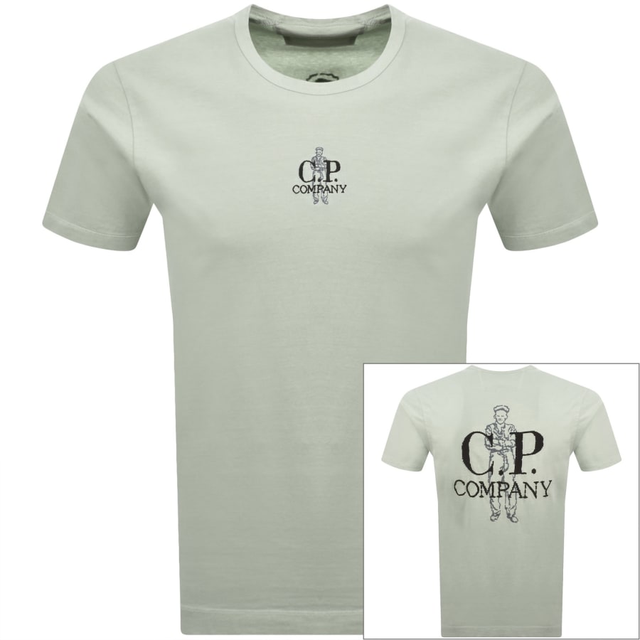 Image number 1 for CP Company Logo T Shirt Blue