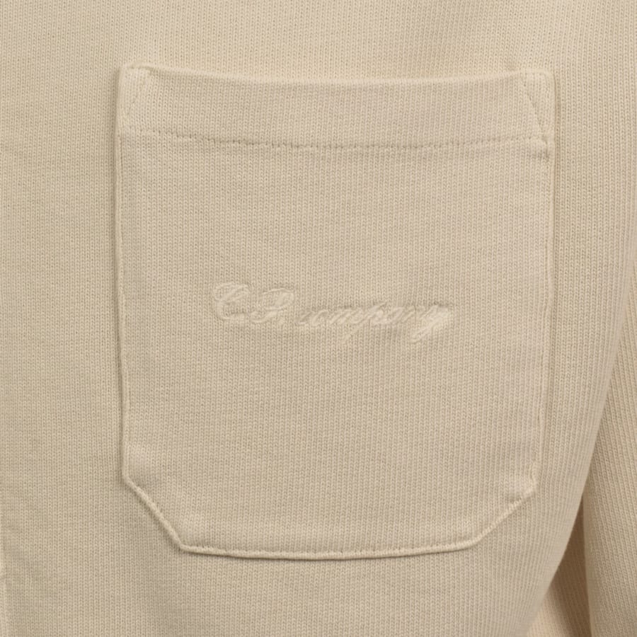 Image number 3 for CP Company Full Zip Sweatshirt Cream