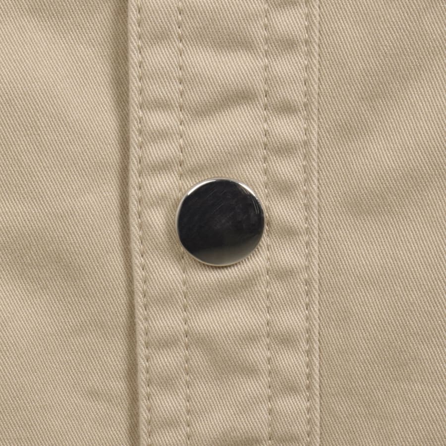 Image number 4 for Calvin Klein Jeans Utility Relaxed Overshirt Beige