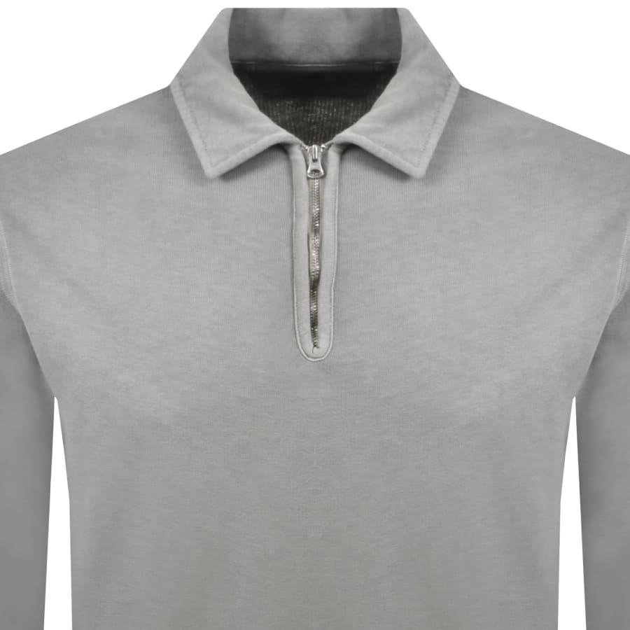 Image number 3 for CP Company Quarter Zip Sweatshirt Grey