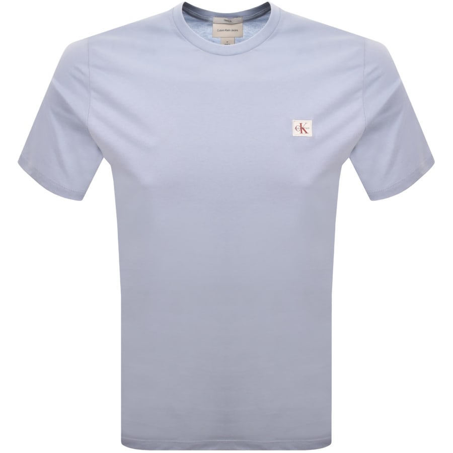 Image number 1 for Calvin Klein Jeans Badge T Shirt Blue