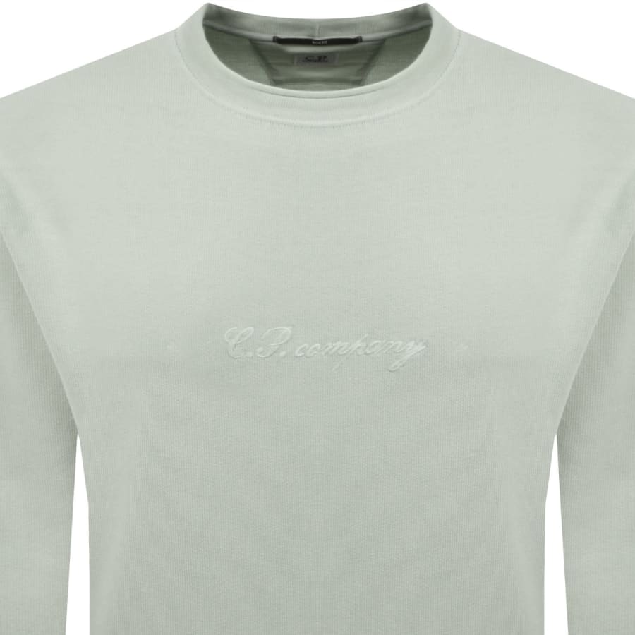 Image number 2 for CP Company Logo Sweatshirt Blue
