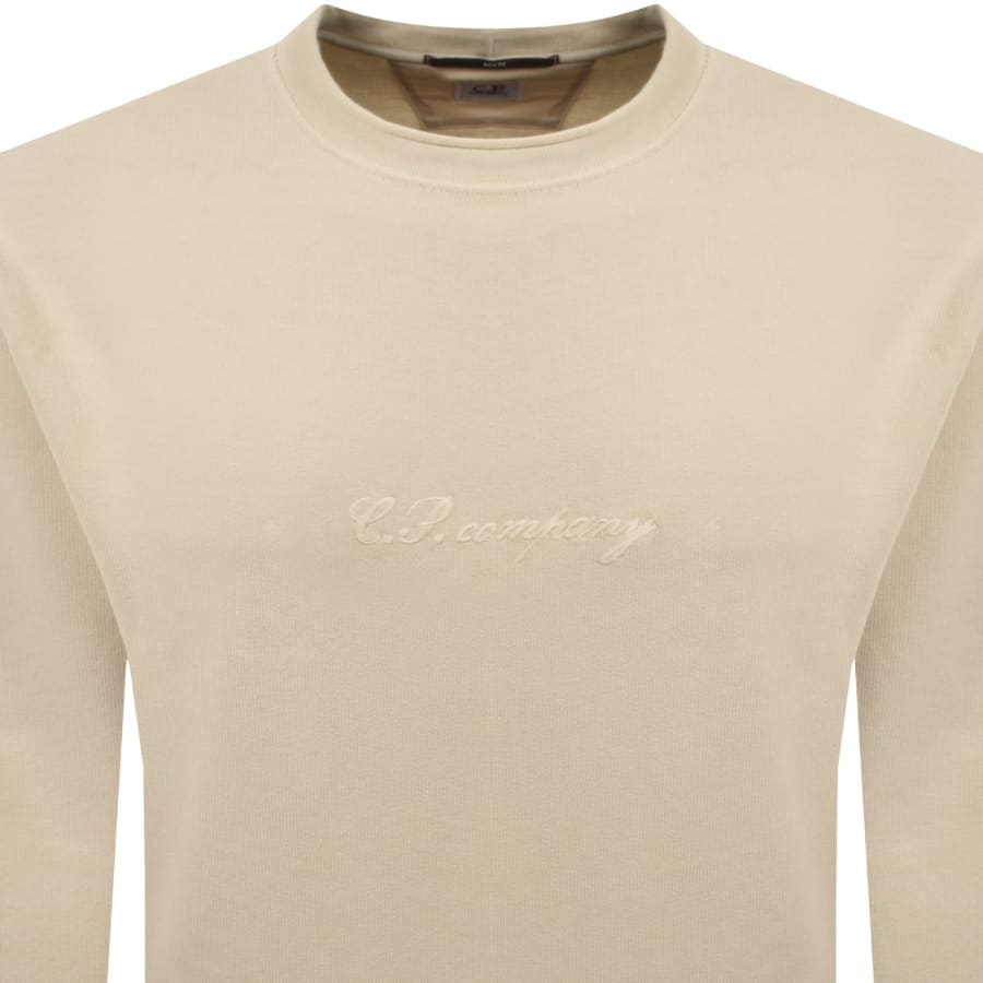 Image number 2 for CP Company Logo Sweatshirt Cream