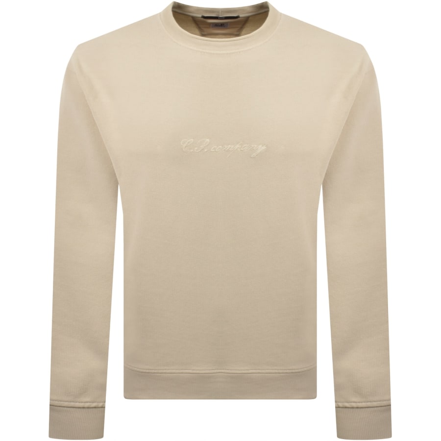 Image number 1 for CP Company Logo Sweatshirt Cream