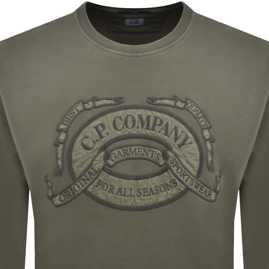 Image number 2 for CP Company Logo Sweatshirt Grey