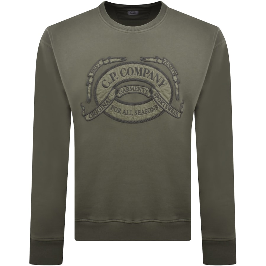Image number 1 for CP Company Logo Sweatshirt Grey