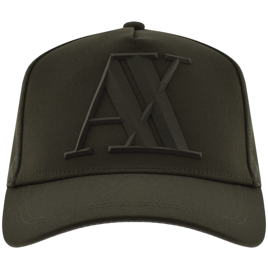 Image number 1 for Armani Exchange Logo Cap Peat Green