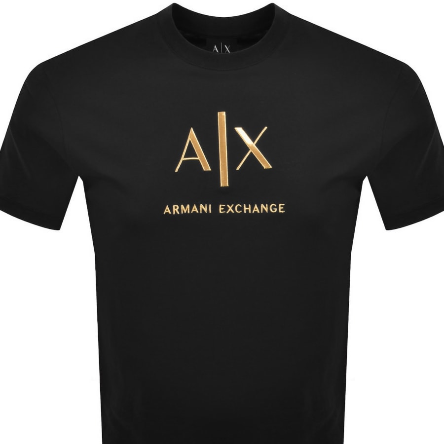 Image number 2 for Armani Exchange Slim Fit T Shirt Black