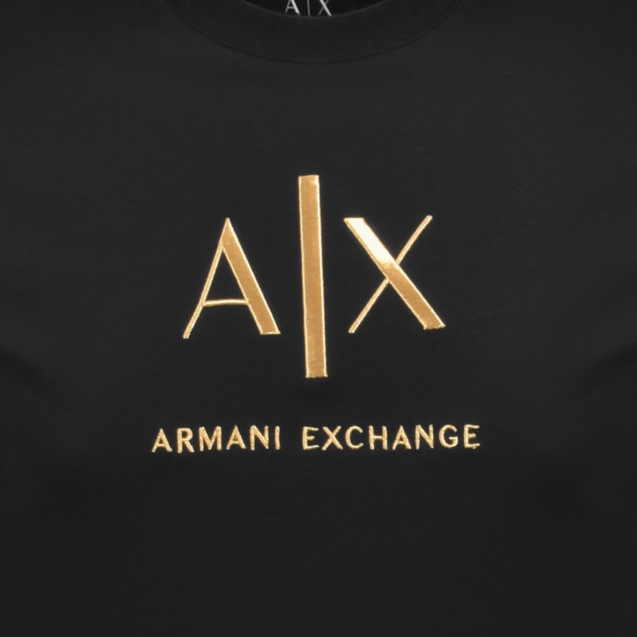 Image number 3 for Armani Exchange Slim Fit T Shirt Black