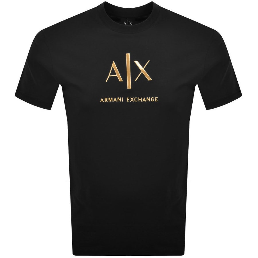 Image number 1 for Armani Exchange Slim Fit T Shirt Black