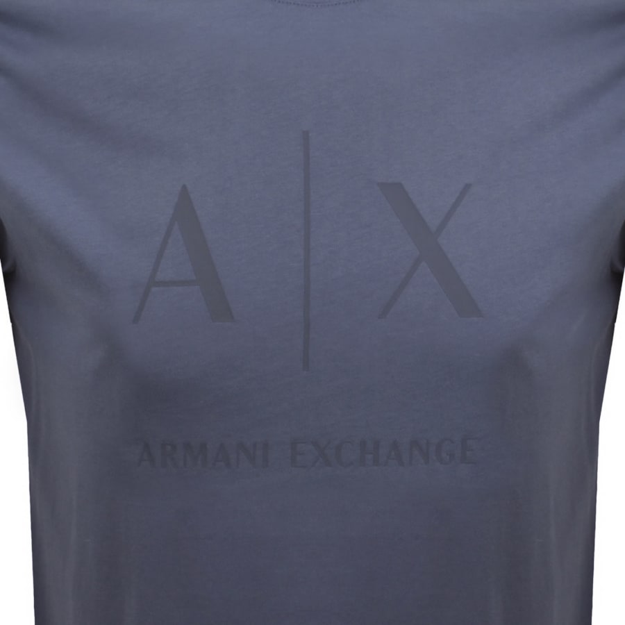 Image number 3 for Armani Exchange Slim Fit Crew Neck T Shirt Blue