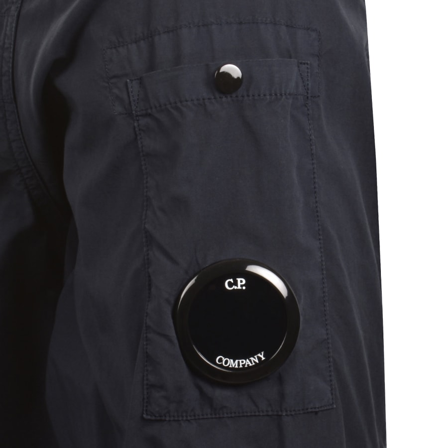 Image number 3 for CP Company Popeline Overshirt Navy
