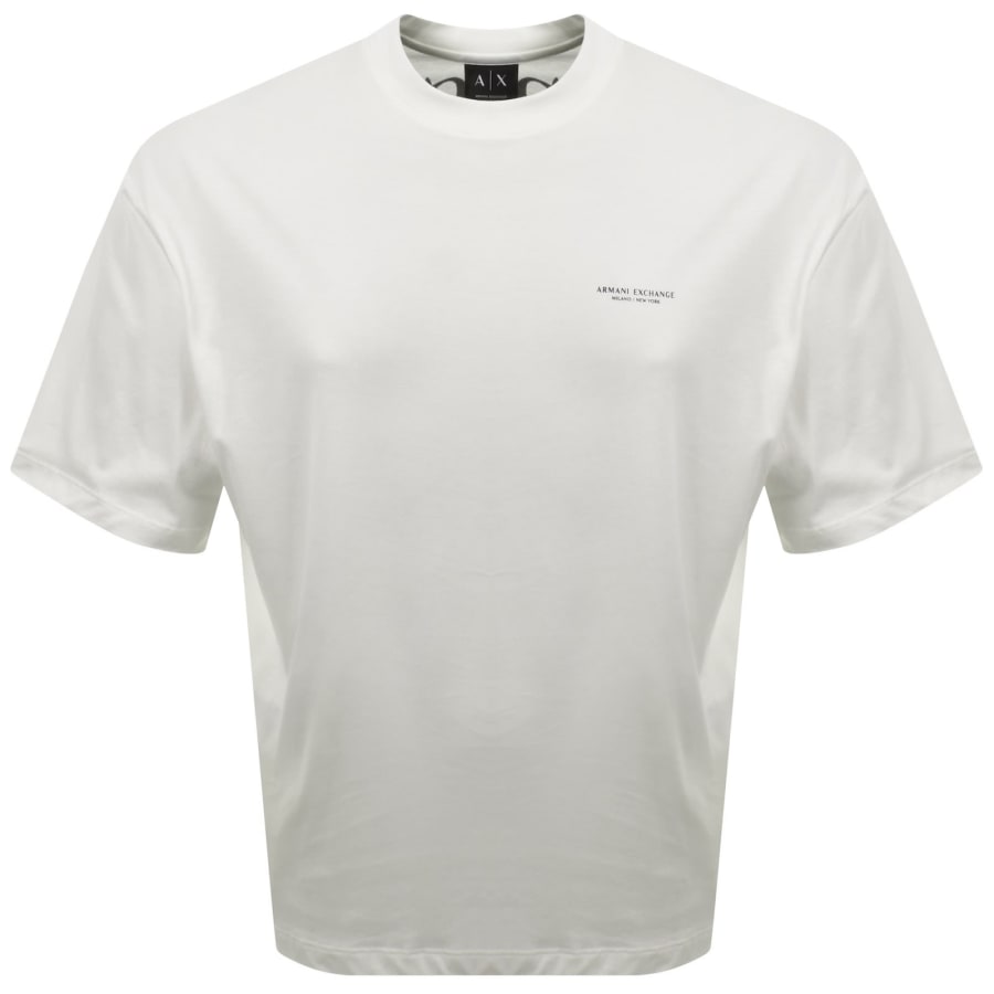 Image number 2 for Armani Exchange Loose Fit T Shirt Off White