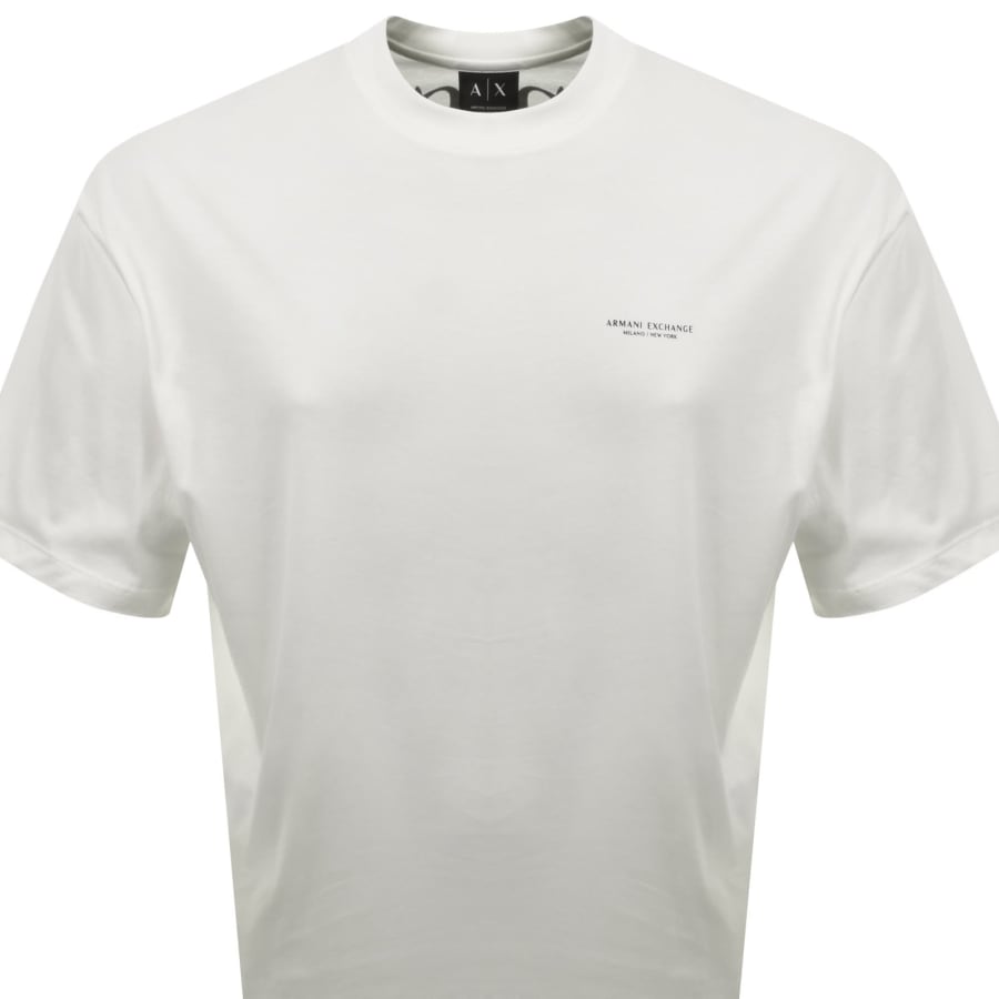 Image number 3 for Armani Exchange Loose Fit T Shirt Off White