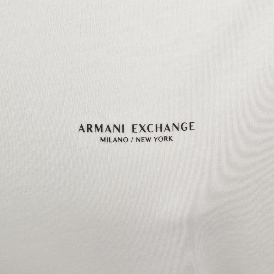 Image number 4 for Armani Exchange Loose Fit T Shirt Off White