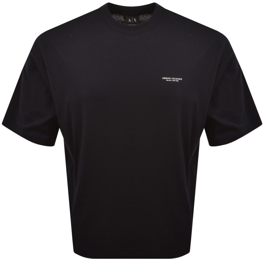 Image number 2 for Armani Exchange Loose Fit T Shirt Deep Navy