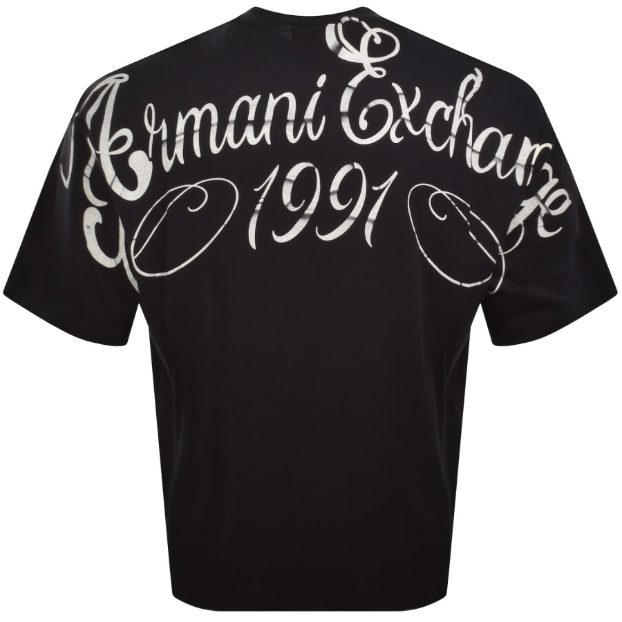 Image number 5 for Armani Exchange Loose Fit T Shirt Deep Navy