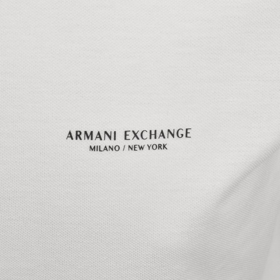 Image number 3 for Armani Exchange Polo T Shirt Off White