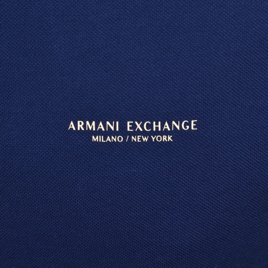 Image number 3 for Armani Exchange Polo T Shirt Blue