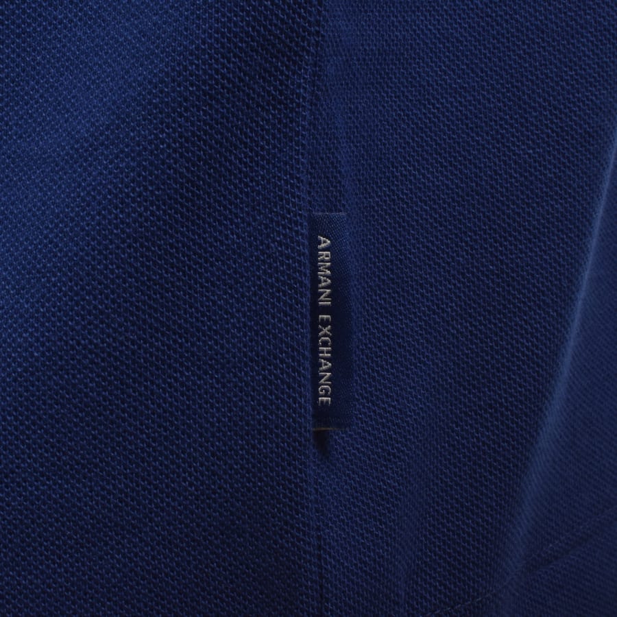 Image number 4 for Armani Exchange Polo T Shirt Blue