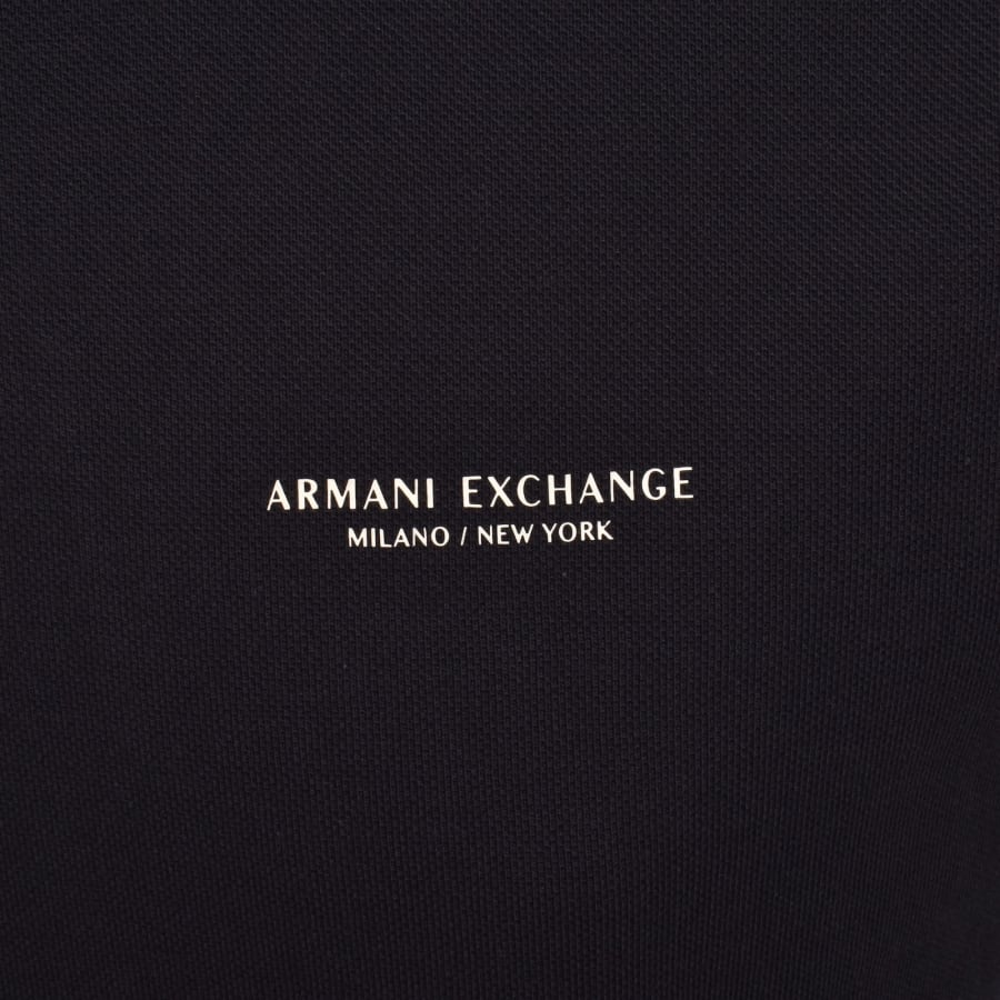 Image number 3 for Armani Exchange Polo T Shirt Deep Navy