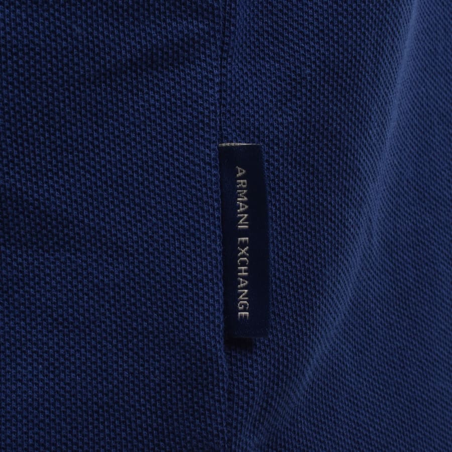 Image number 4 for Armani Exchange Polo T Shirt Blue
