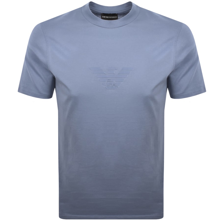 Image number 1 for Emporio Armani Logo T Shirt Blue