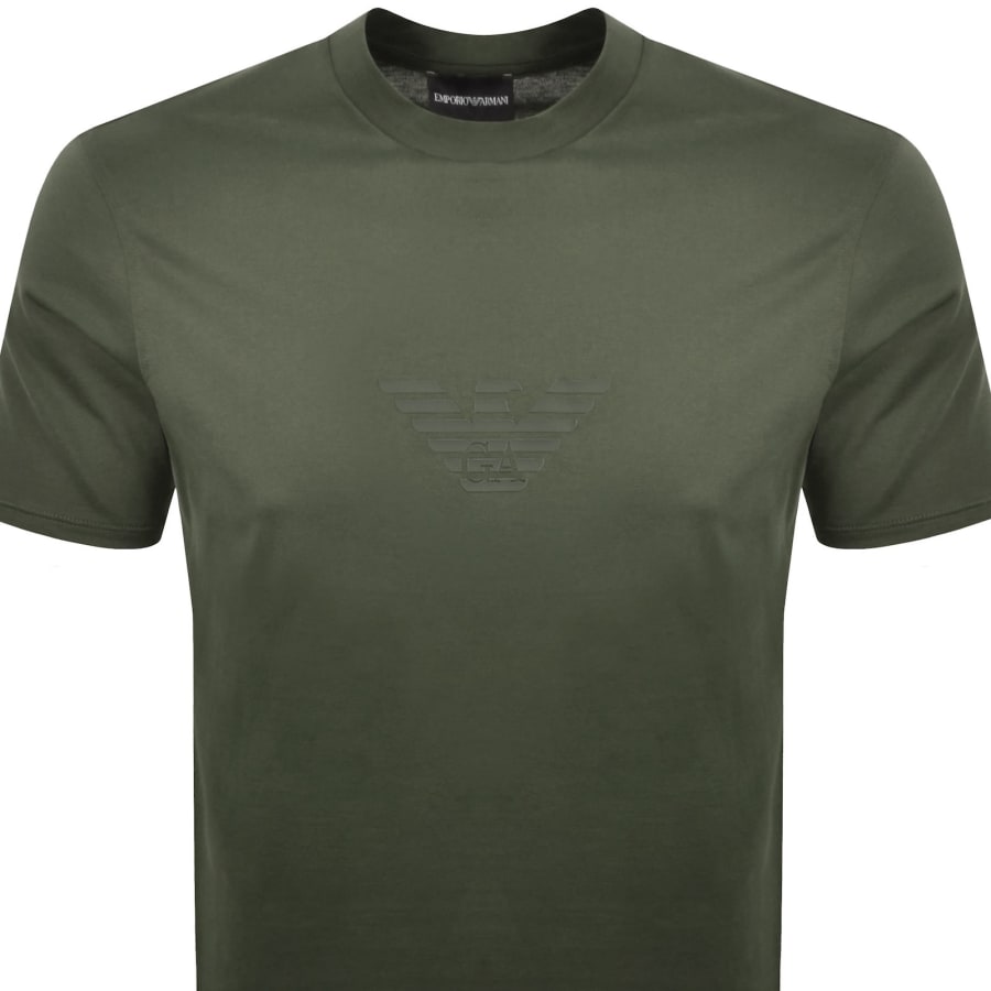 Image number 2 for Emporio Armani Logo T Shirt Green