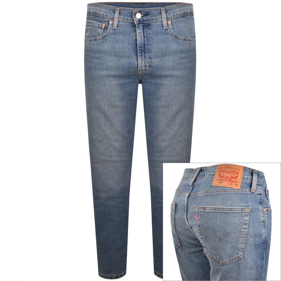 Image number 1 for Levis 515 Slim Taper Jeans Blue