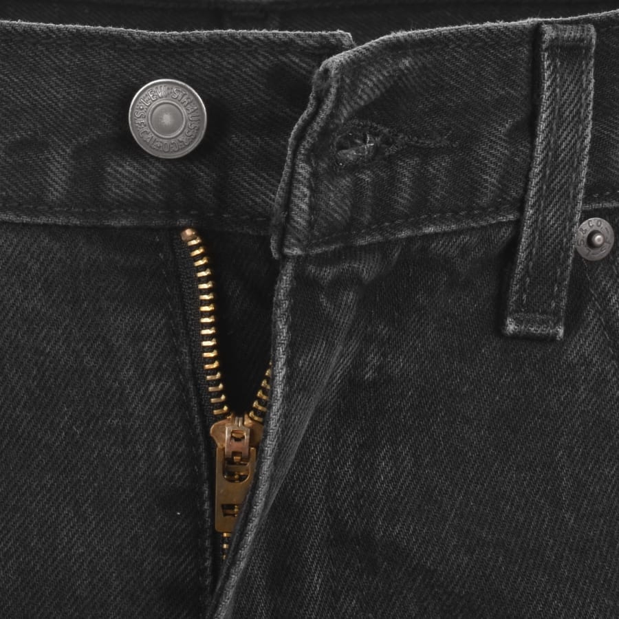 Image number 5 for Levis 555 Relaxed Straight Fit Jeans Black