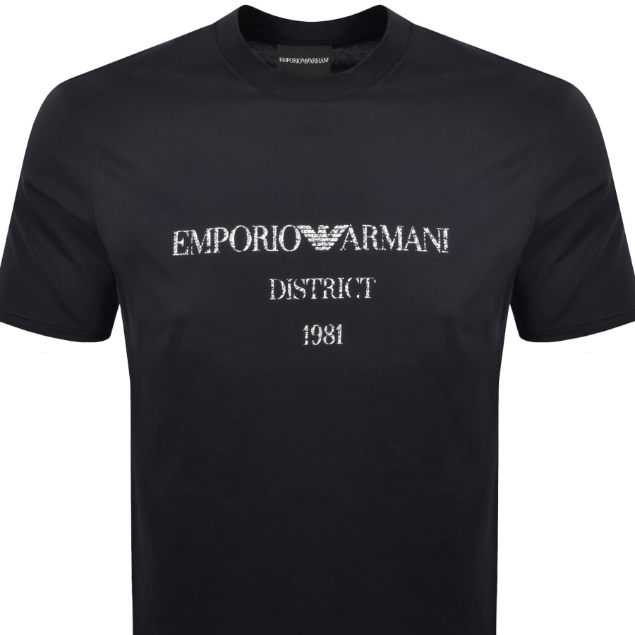 Image number 2 for Emporio Armani Logo T Shirt Navy