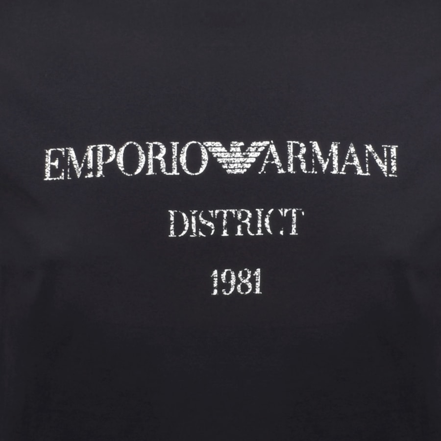 Image number 3 for Emporio Armani Logo T Shirt Navy