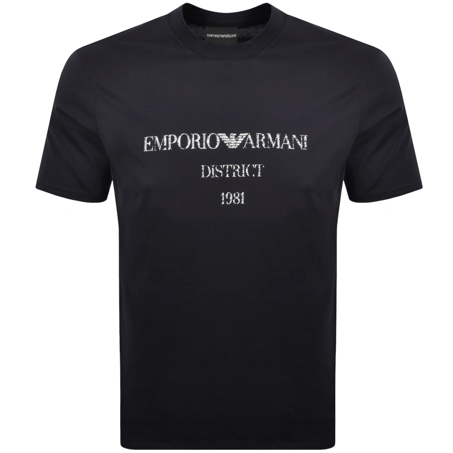 Image number 1 for Emporio Armani Logo T Shirt Navy