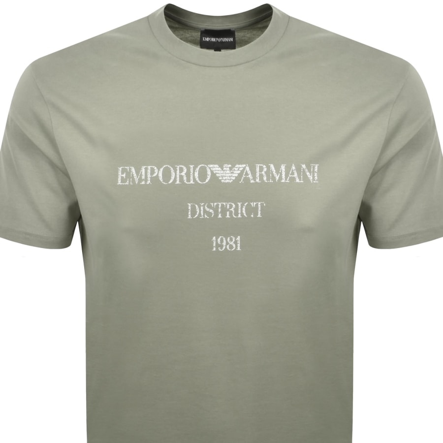 Image number 2 for Emporio Armani Logo T Shirt Beige