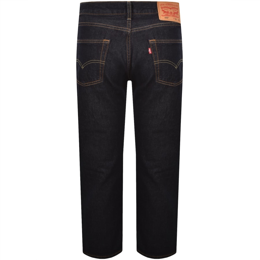 Image number 3 for Levis 555 Relaxed Straight Fit Jeans Blue
